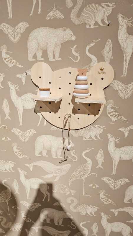 Umweltfreundliche Holzbär Stecktafel